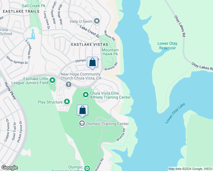 map of restaurants, bars, coffee shops, grocery stores, and more near 2851 Cielo Circulo in Chula Vista