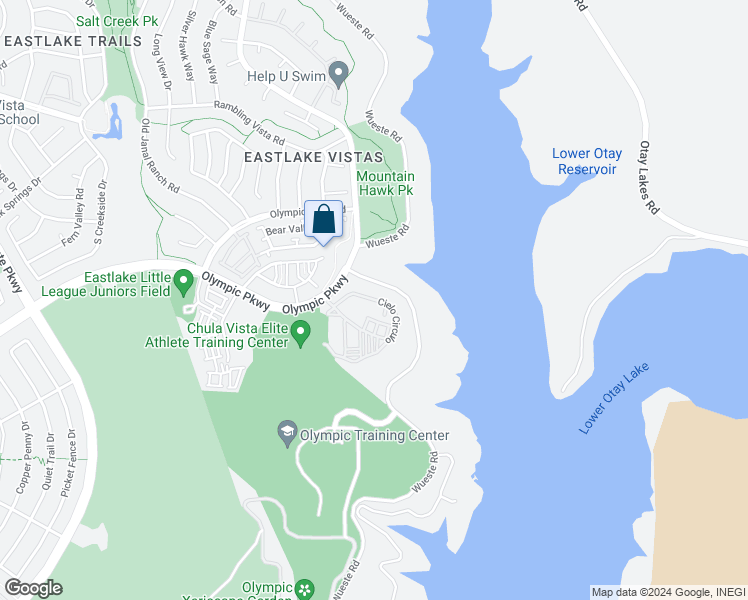 map of restaurants, bars, coffee shops, grocery stores, and more near 2856 Cielo Circulo in Chula Vista