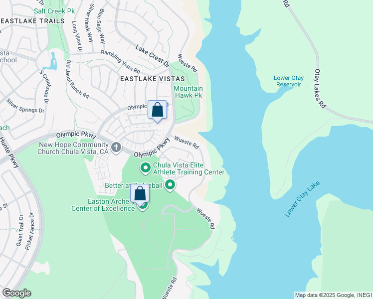 map of restaurants, bars, coffee shops, grocery stores, and more near 2957 Cielo Circulo in Chula Vista