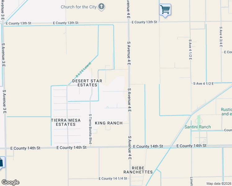map of restaurants, bars, coffee shops, grocery stores, and more near 3805 Las Cruces Lane in Yuma