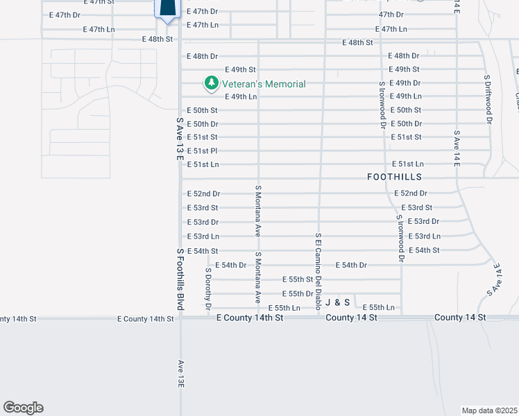 map of restaurants, bars, coffee shops, grocery stores, and more near 13321 53rd Street in Yuma
