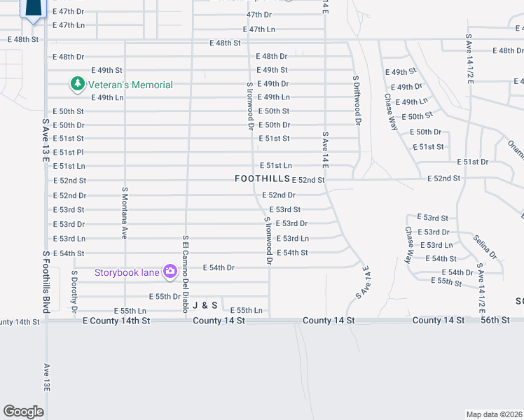 map of restaurants, bars, coffee shops, grocery stores, and more near 13699 53rd St in Yuma