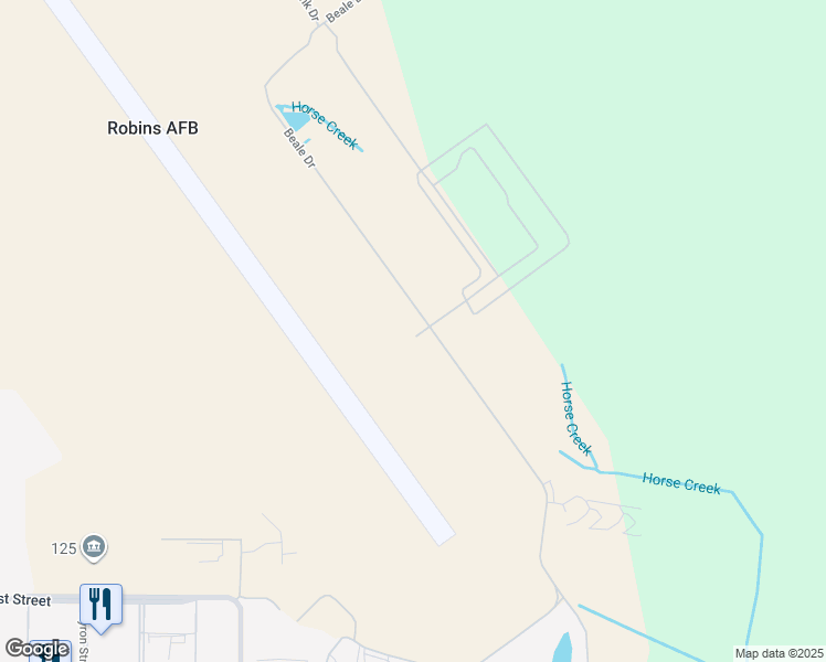 map of restaurants, bars, coffee shops, grocery stores, and more near in SOUTH BASE