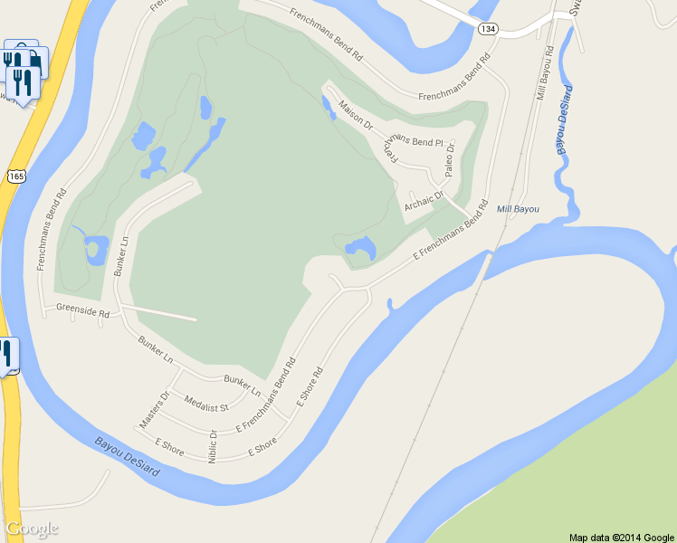 map of restaurants, bars, coffee shops, grocery stores, and more near 102 East Bend Place in Monroe