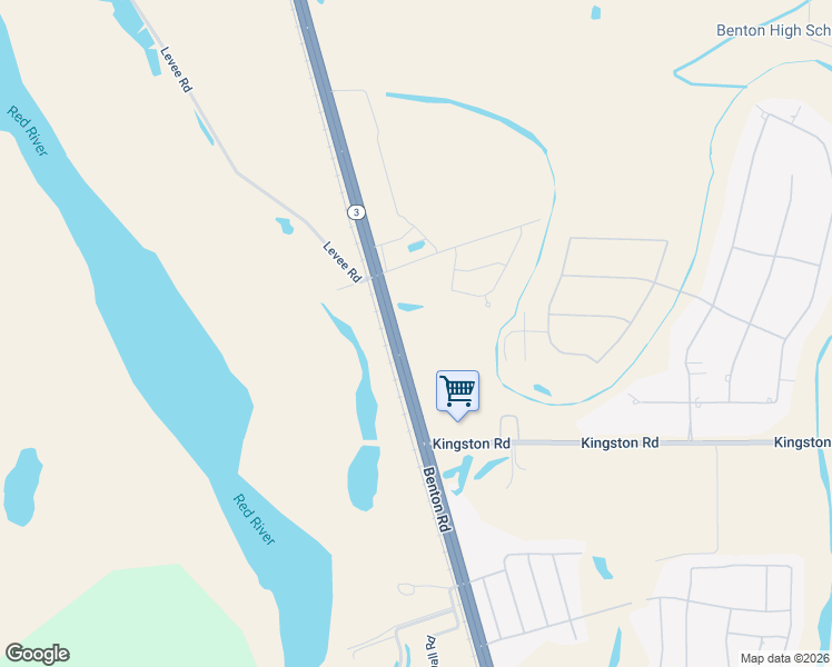 map of restaurants, bars, coffee shops, grocery stores, and more near 5652 Louisiana 3 in Benton