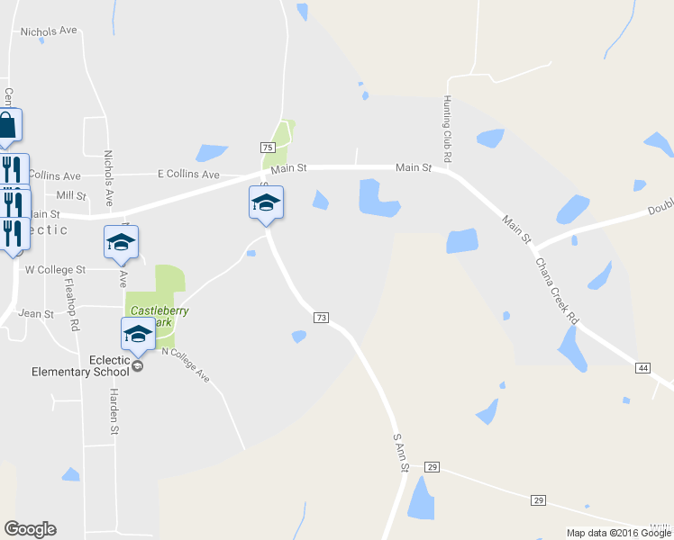 map of restaurants, bars, coffee shops, grocery stores, and more near 315 South Ann Street in Eclectic