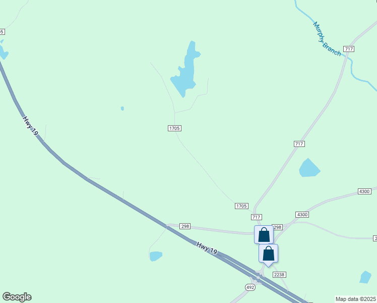 map of restaurants, bars, coffee shops, grocery stores, and more near County Road 1705 in Neshoba County