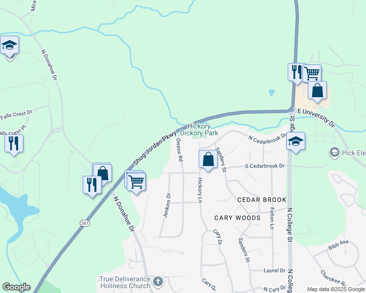 map of restaurants, bars, coffee shops, grocery stores, and more near 1324 Owens Road in Auburn