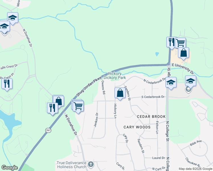 map of restaurants, bars, coffee shops, grocery stores, and more near 1324 Owens Road in Auburn