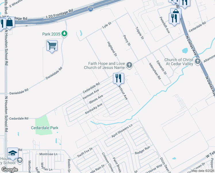 map of restaurants, bars, coffee shops, grocery stores, and more near 1330 Vermont Avenue in Lancaster