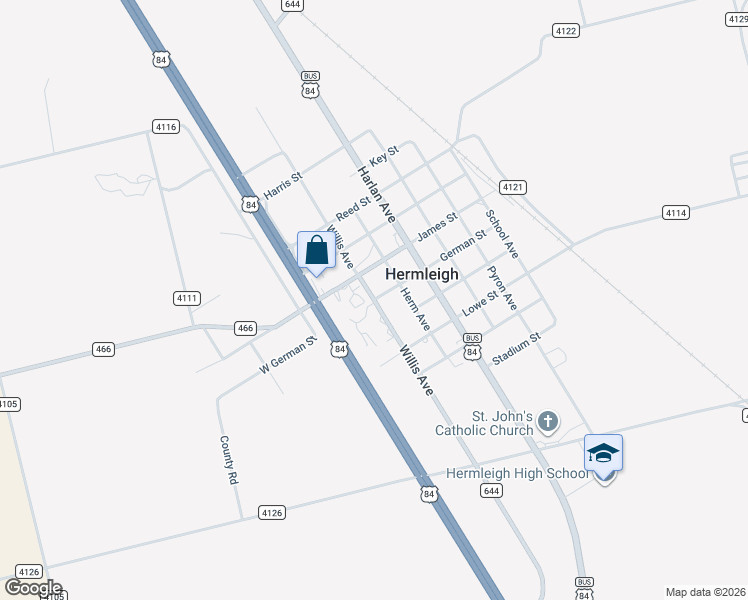 map of restaurants, bars, coffee shops, grocery stores, and more near Farm to Market Road 644 in Hermleigh