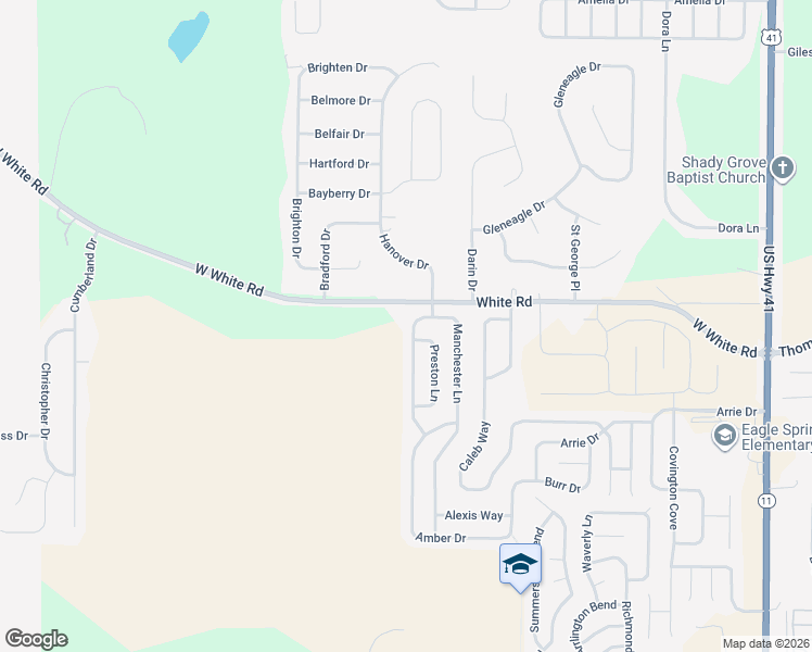 map of restaurants, bars, coffee shops, grocery stores, and more near 212 Manchester Lane in Byron