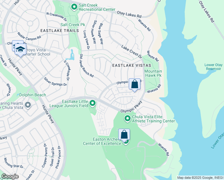 map of restaurants, bars, coffee shops, grocery stores, and more near 1517 Laurel Grove Drive in Chula Vista