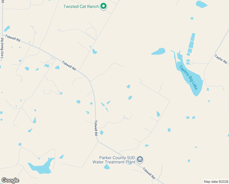 map of restaurants, bars, coffee shops, grocery stores, and more near 1330 Tidwell Road in Weatherford