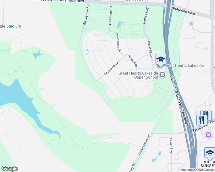 map of restaurants, bars, coffee shops, grocery stores, and more near 6801 Dirks Road in Fort Worth