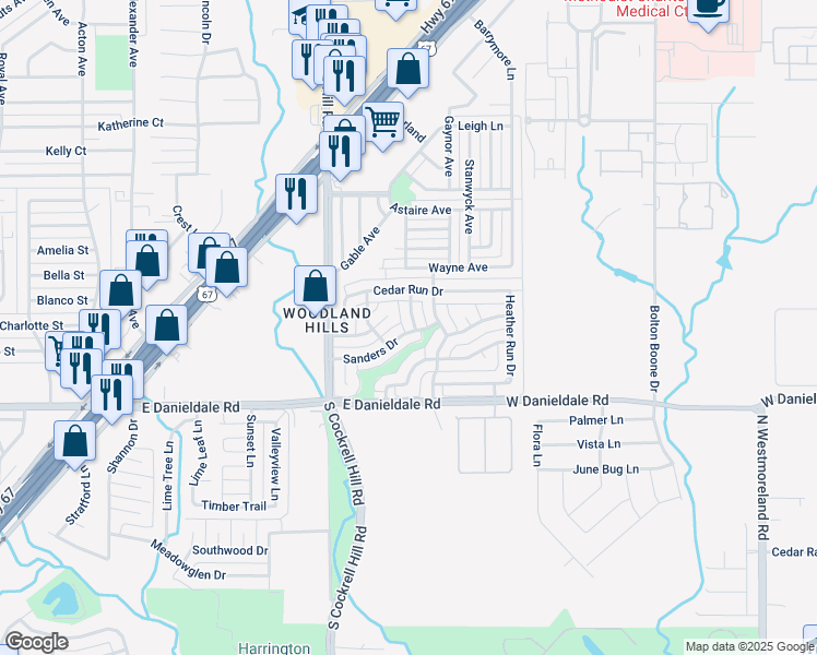 map of restaurants, bars, coffee shops, grocery stores, and more near 1331 Lloyd Drive in Duncanville