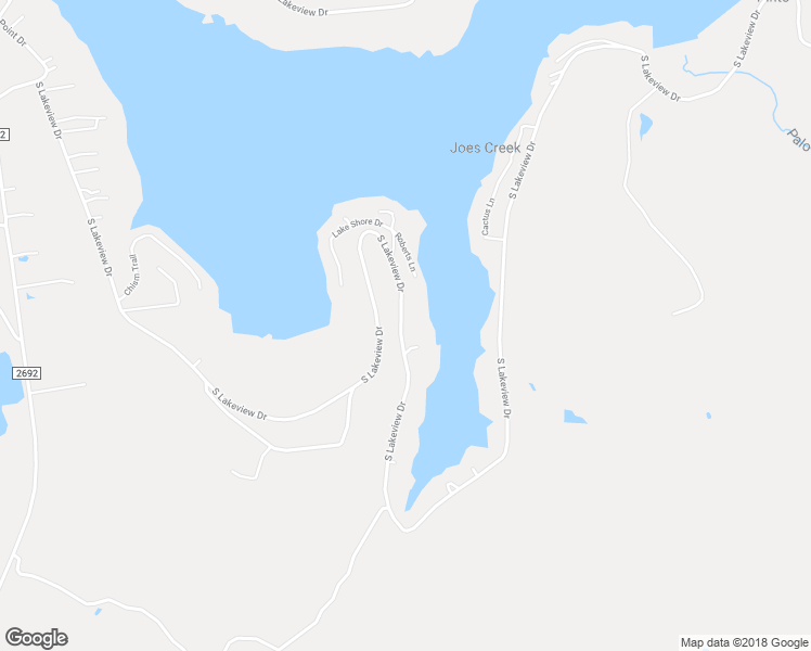 map of restaurants, bars, coffee shops, grocery stores, and more near 2480 South Lakeview Drive in Gordon