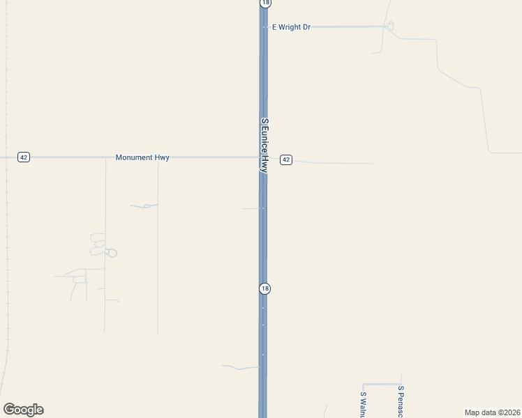 map of restaurants, bars, coffee shops, grocery stores, and more near 5933 South Eunice Highway in Hobbs