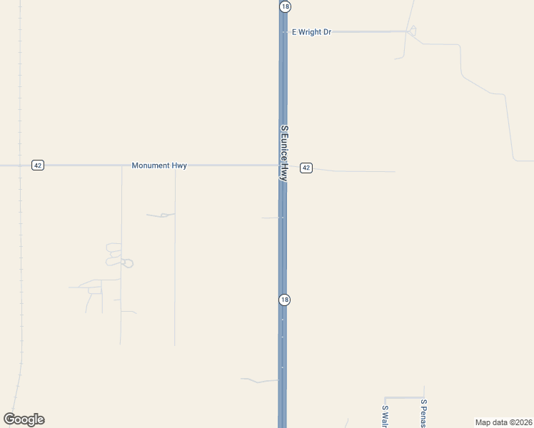map of restaurants, bars, coffee shops, grocery stores, and more near 5933-6321 South Eunice Highway in Hobbs