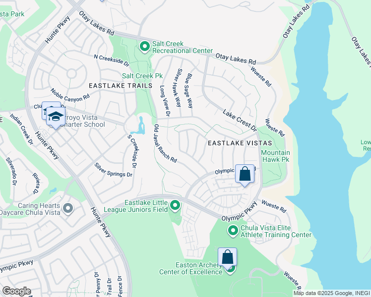 map of restaurants, bars, coffee shops, grocery stores, and more near 1442 Yellowstone Avenue in Chula Vista