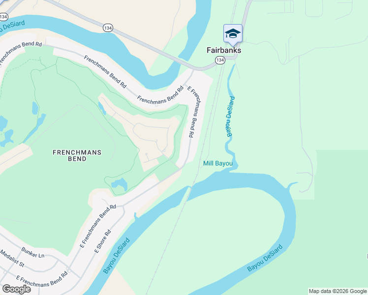 map of restaurants, bars, coffee shops, grocery stores, and more near 128 East Frenchmans Bend Road in Monroe