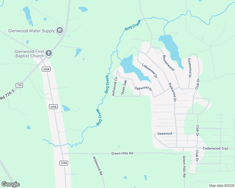map of restaurants, bars, coffee shops, grocery stores, and more near 6805 Ashwood Circle in Gilmer
