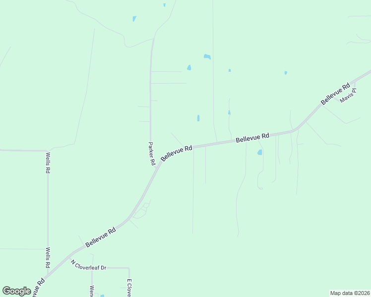 map of restaurants, bars, coffee shops, grocery stores, and more near 4373 Bellevue Road in Haughton