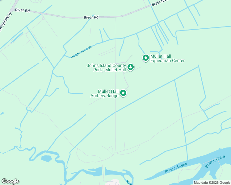 map of restaurants, bars, coffee shops, grocery stores, and more near Mullet Hall Road in Johns Island