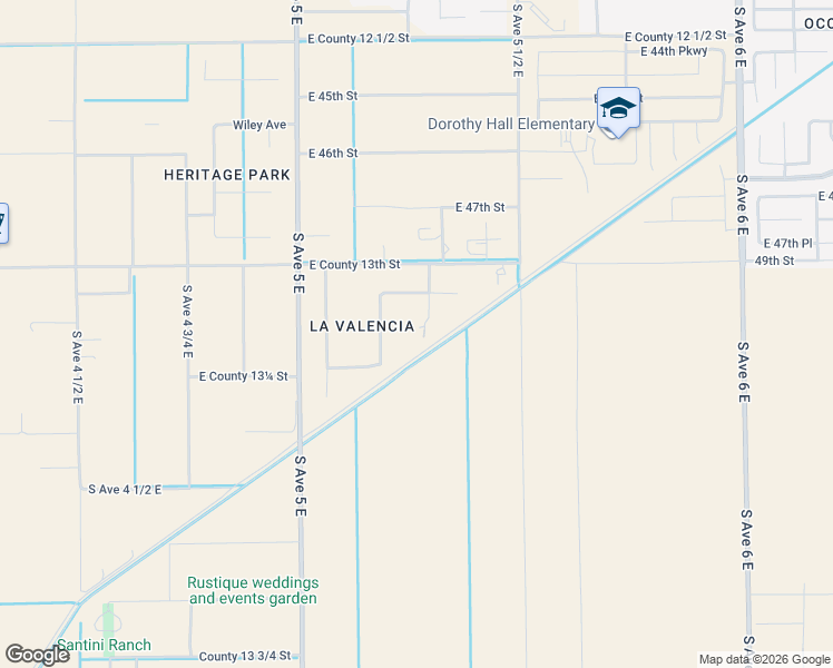 map of restaurants, bars, coffee shops, grocery stores, and more near 13204 East Hamlin Place in Yuma
