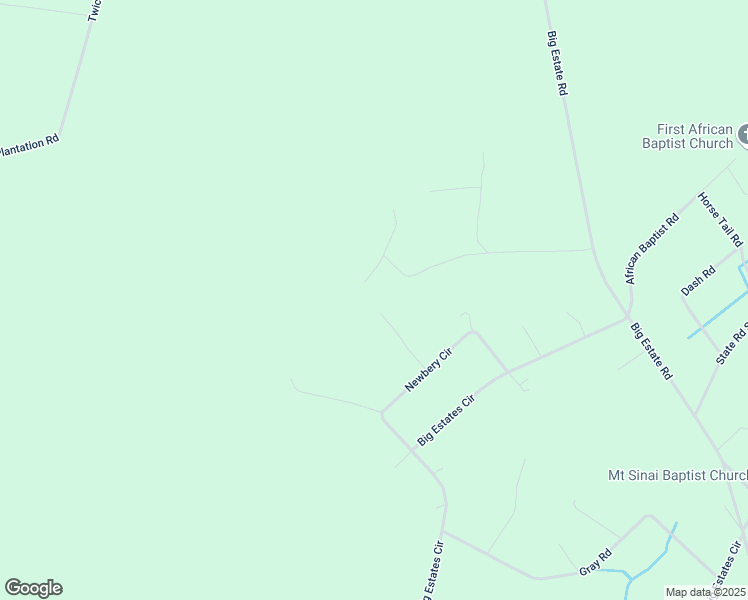 map of restaurants, bars, coffee shops, grocery stores, and more near 279 Big Estates Circle in Yemassee