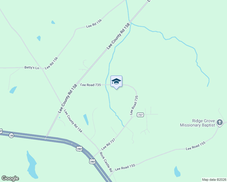 map of restaurants, bars, coffee shops, grocery stores, and more near 300 Lee Road 735 in Opelika