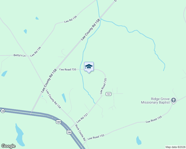 map of restaurants, bars, coffee shops, grocery stores, and more near 350 Lee Road 735 in Opelika