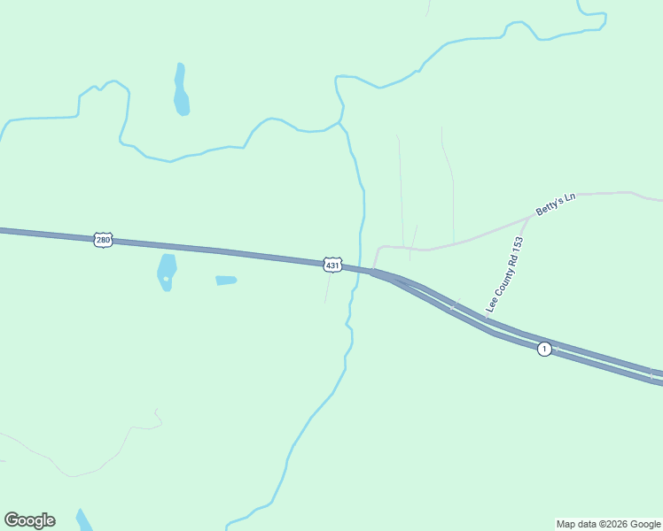 map of restaurants, bars, coffee shops, grocery stores, and more near Firefly Lane in Opelika