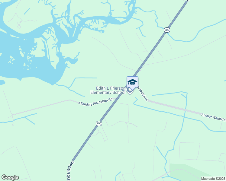 map of restaurants, bars, coffee shops, grocery stores, and more near 6056-6088 Maybank Highway in Wadmalaw Island