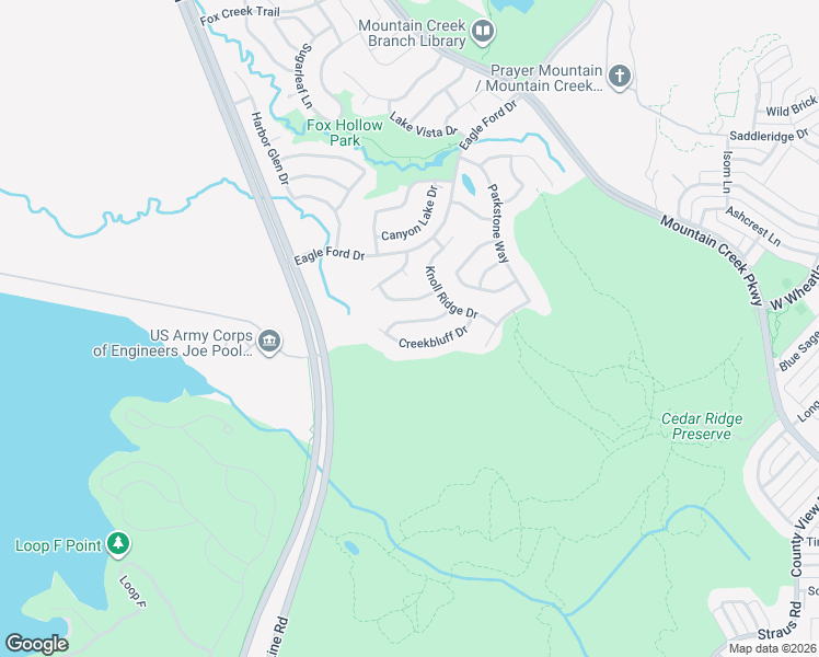 map of restaurants, bars, coffee shops, grocery stores, and more near 8440 Little Fawn Lane in Dallas