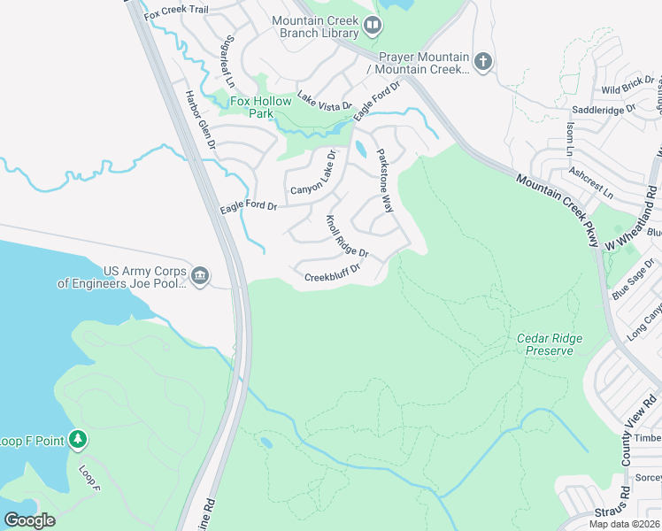 map of restaurants, bars, coffee shops, grocery stores, and more near 8412 Little Fawn Lane in Dallas