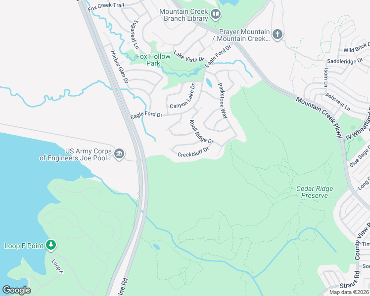 map of restaurants, bars, coffee shops, grocery stores, and more near 8440 Little Fawn Lane in Dallas