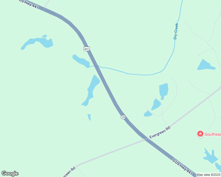 map of restaurants, bars, coffee shops, grocery stores, and more near 2889 U.S. 441 in Dublin