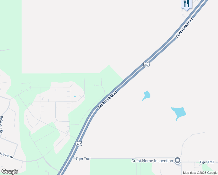 map of restaurants, bars, coffee shops, grocery stores, and more near 12108-12244 U.S. 377 in Fort Worth