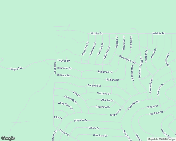 map of restaurants, bars, coffee shops, grocery stores, and more near Bahamas Drive in Timberon
