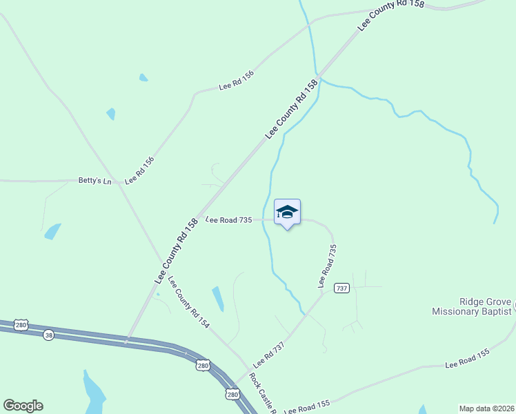 map of restaurants, bars, coffee shops, grocery stores, and more near 199 Lee Road 735 in Opelika