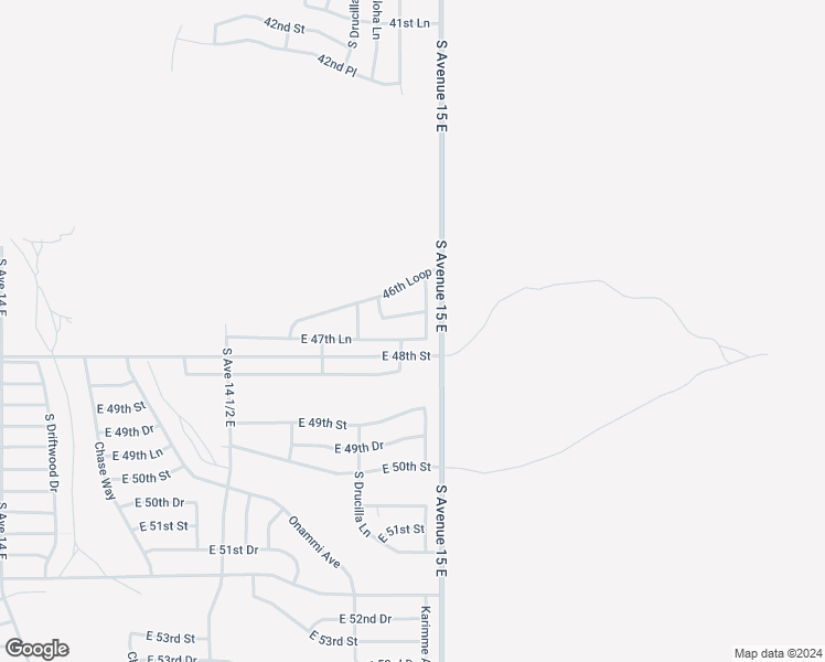 map of restaurants, bars, coffee shops, grocery stores, and more near 14830 East 47th Lane in Yuma
