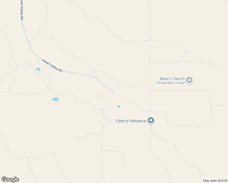 map of restaurants, bars, coffee shops, grocery stores, and more near Jewel Valley Road in San Diego County