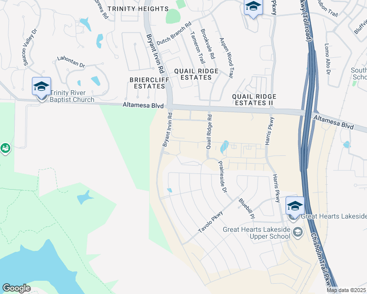 map of restaurants, bars, coffee shops, grocery stores, and more near 6801 Dirks Road in Fort Worth