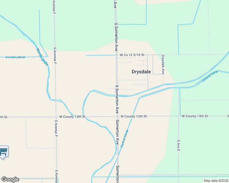 map of restaurants, bars, coffee shops, grocery stores, and more near 12788-12806 South Somerton Avenue in Yuma
