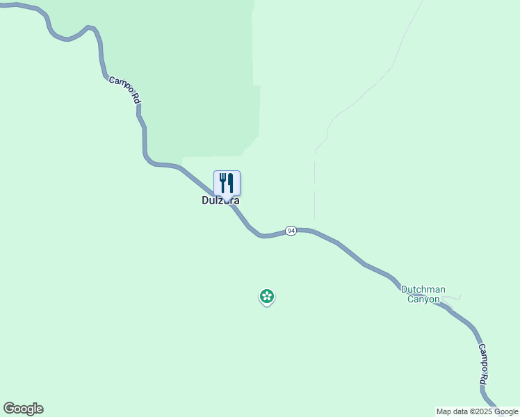 map of restaurants, bars, coffee shops, grocery stores, and more near 17023 California 94 in Dulzura