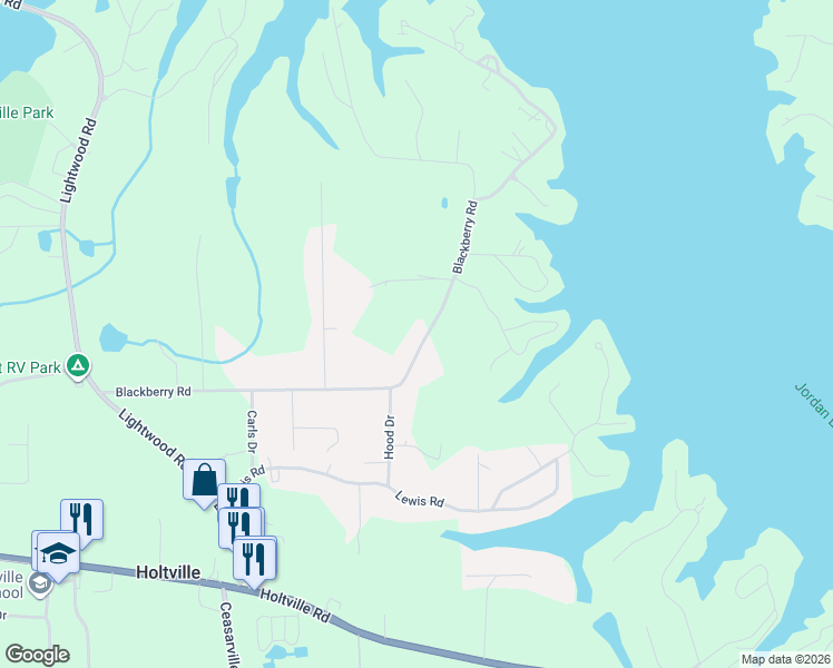 map of restaurants, bars, coffee shops, grocery stores, and more near 803 Blackberry Road in Deatsville