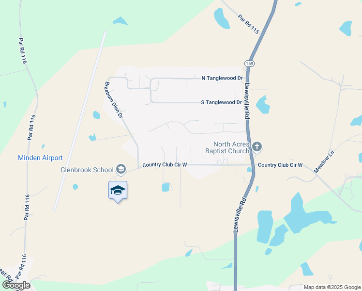 map of restaurants, bars, coffee shops, grocery stores, and more near 408 Lawson Place in Minden