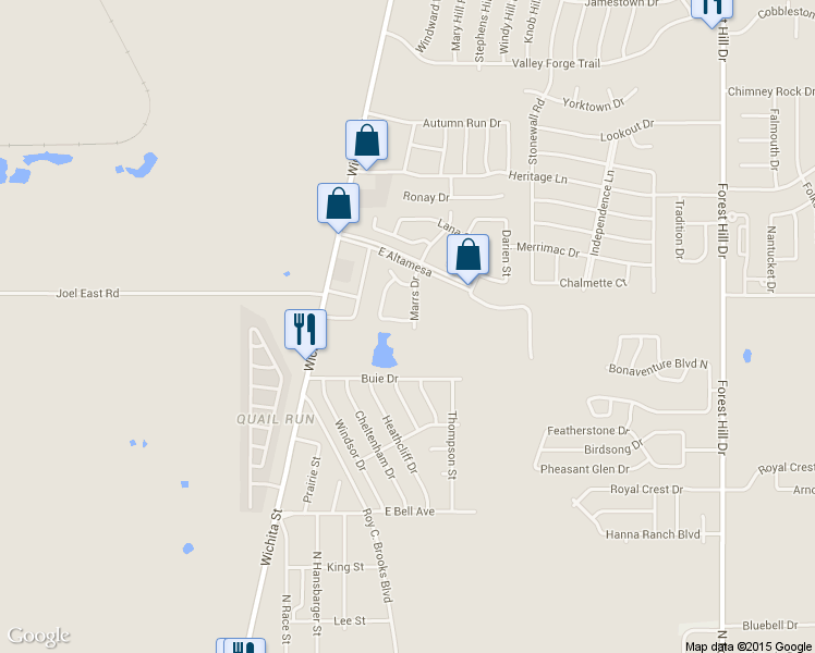 map of restaurants, bars, coffee shops, grocery stores, and more near 7566 Marlinda Circle in Fort Worth