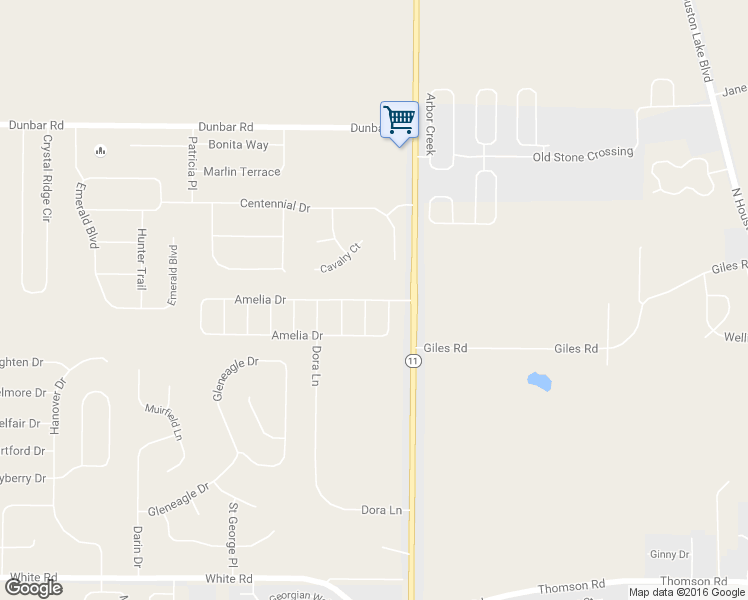 map of restaurants, bars, coffee shops, grocery stores, and more near 116 Amelia Drive in Byron